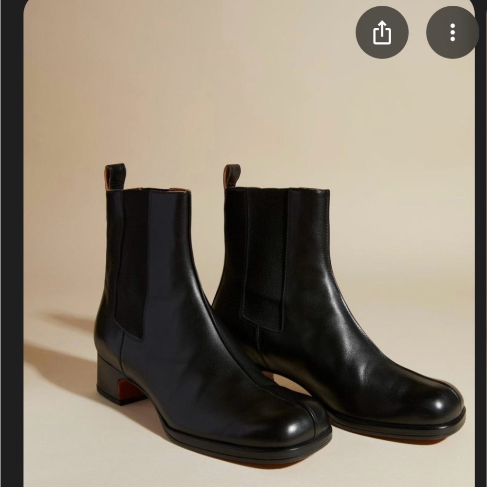Elegant Black Leather Ankle Boots